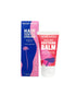 Bundle of hair removal cream and soothing balm on white background